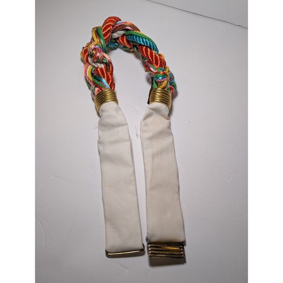 VTG Vintage Anthony Alexander Belt Rainbow Cords Braided Glamorous Funky - Picture 7 of 7